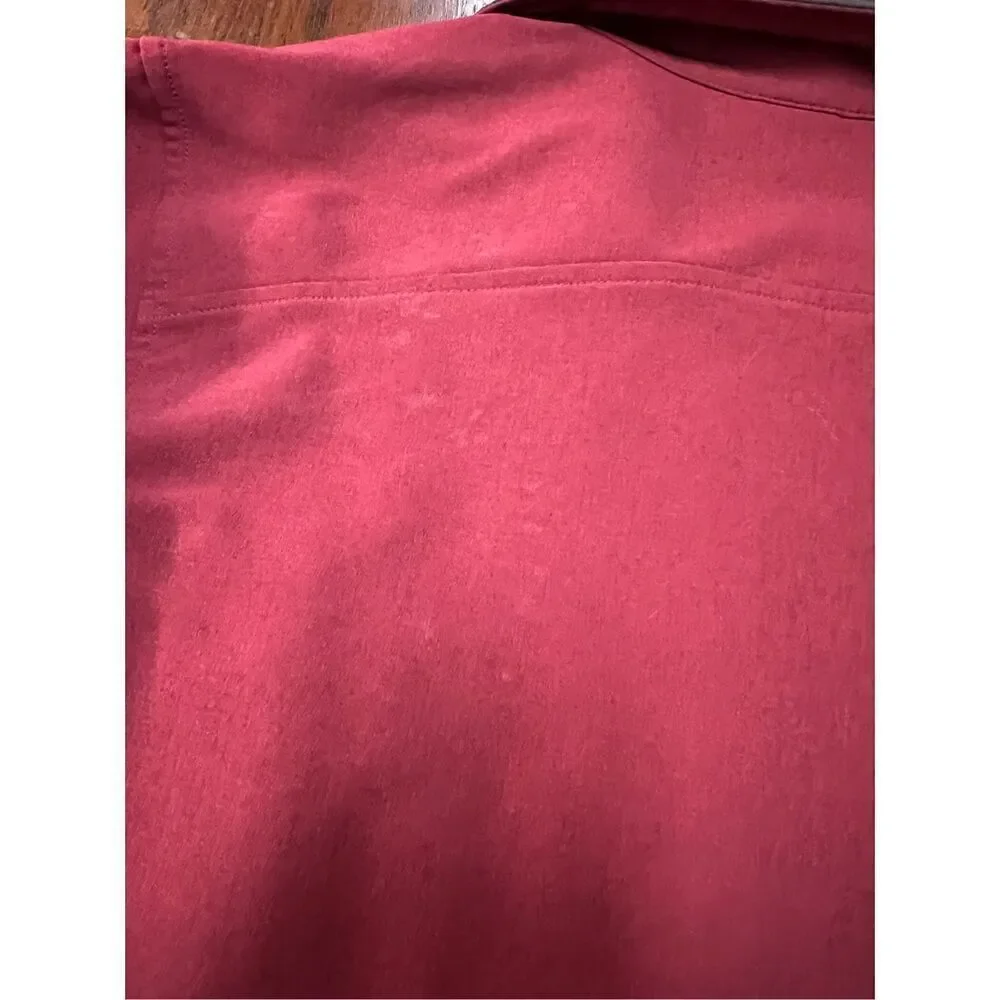 The north face softshell lightweight fast dry rdt zip up maroon burgundy jacket